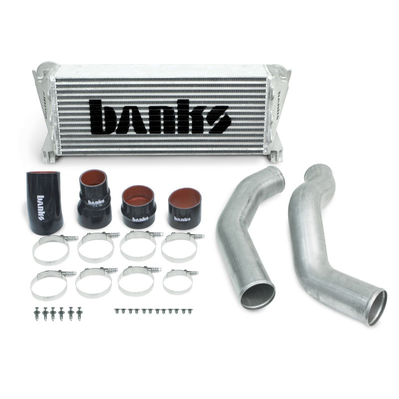 Banks Power Intercooler Upgrade Kit Raw (F&R): 13-18 RAM 2500/3500 6.7L Cummins