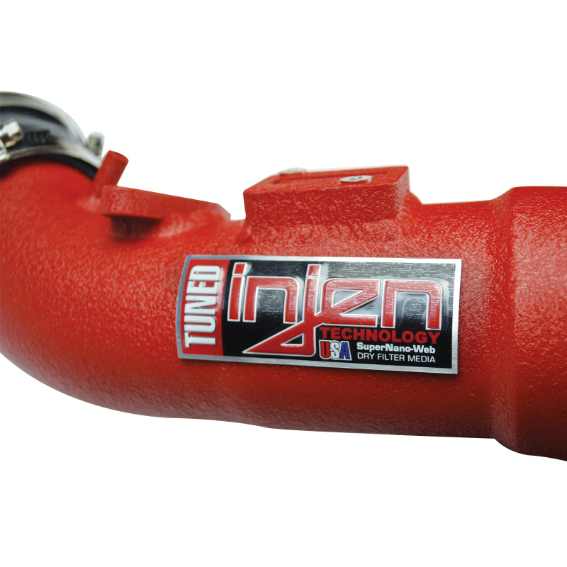 Injen 17-19 Honda Civic Type R 2.0T Wrinkle Red Short Ram Air Intake | Honda Civic Type R FK8 (16-22), Civic X (16-22), Acura RDX (18-26) (SP1583WR)