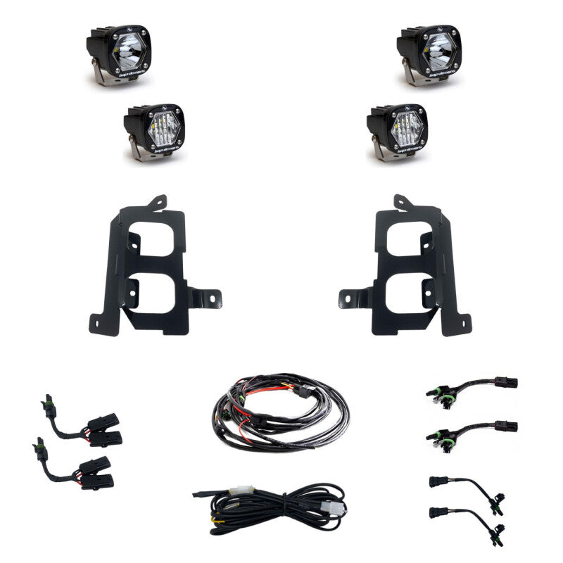 Baja Designs 2020+ GMC Sierra 2500HD/3500HD Fog Pocket Kit | GMC Sierra (20-26) (447849)