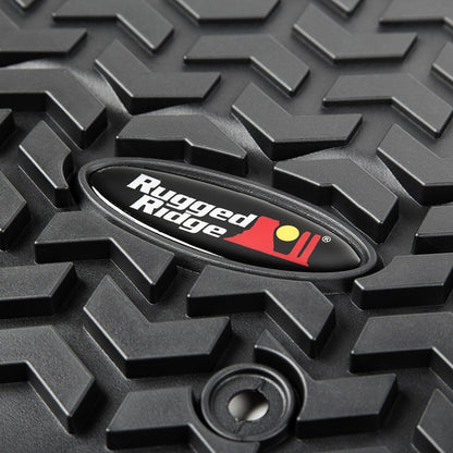 Rugged Ridge Front & Rear Floor Liners | Jeep Wrangler JK / JL (07-18 / 18-25) (12920.03)