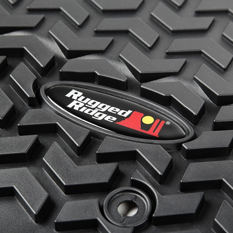 Rugged Ridge Front & Rear Floor Liners | Jeep Wrangler JK / JL (07-18 / 18-25) (12920.03)