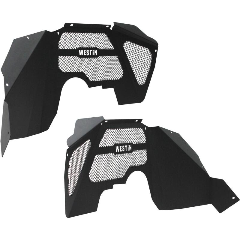Westin Textured Black Inner Fenders (FRONT): Jeep Wrangler JK 2007-2018