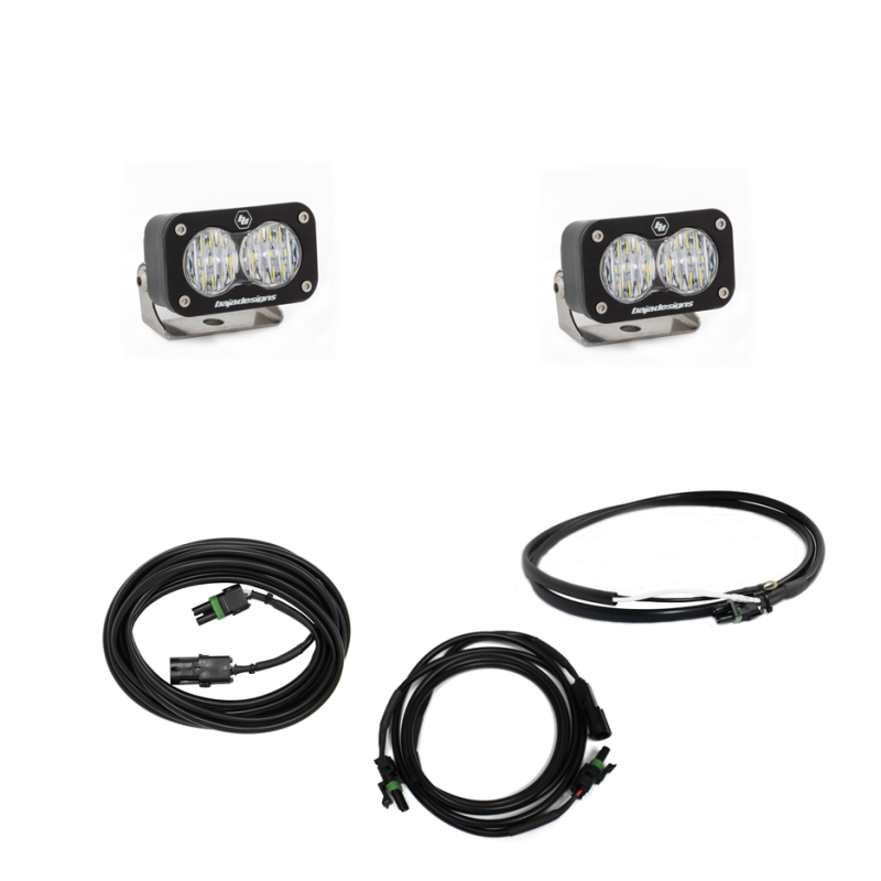 Baja Designs LED Light Kit Reverse Kit w/ Upfitter Dual S2 Sport: Jeep Wrangler 2018-2024