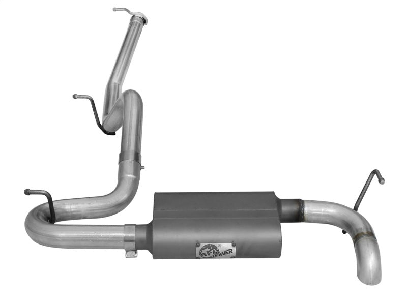 AFE Scorpion Aluminized Steel Cat-Back Exhaust System: Jeep Wrangler JK 2007 - 2018 (3.6L & 3.8L V6 2-Door Models)