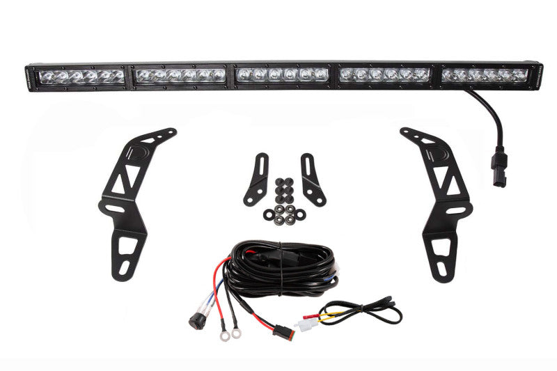 Diode Dynamics SS30 Bumper Bracket Kit w/ Dual Light Bars (FRONT): Jeep Wrangler / Gladiator (07-26)