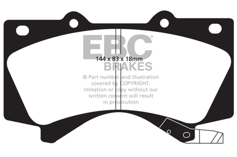 EBC Greenstuff Front Brake Pads | 08+ Lexus LX570 5.7