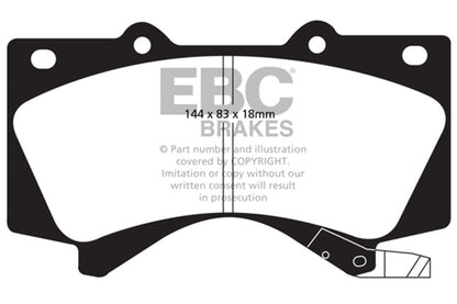 EBC Greenstuff Front Brake Pads | 08+ Lexus LX570 5.7