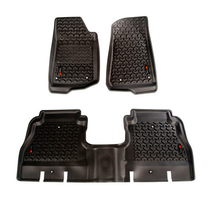 Rugged Ridge Floor Liner | Jeep Wrangler JL (18-20) 4 Door Front & Rear Black (12987.05)