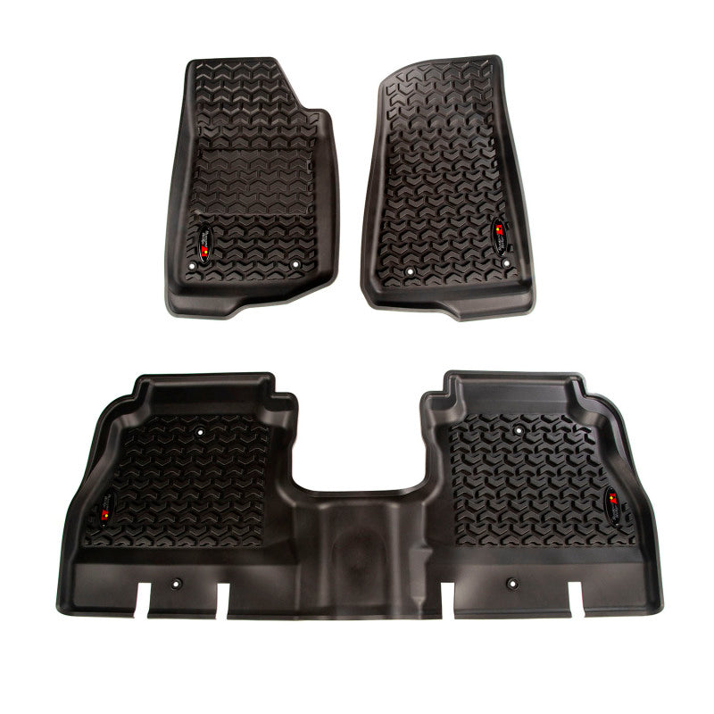 Rugged Ridge Floor Liner | Jeep Wrangler JL (18-20) 4 Door Front & Rear Black (12987.05)