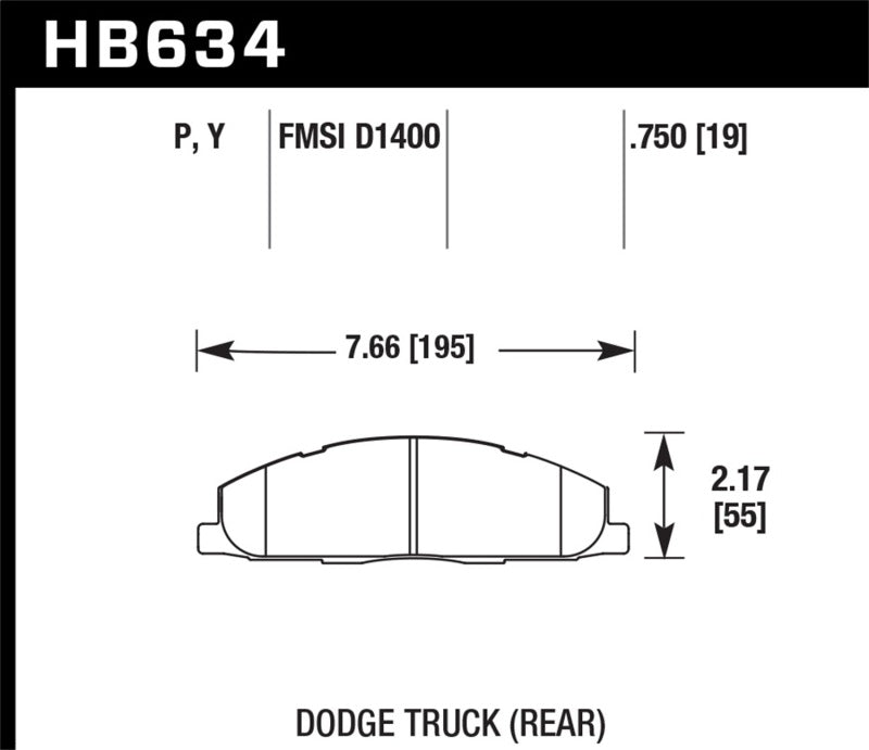 Hawk Performance Super Duty Street Brake Pads: Dodge Ram 2500 / Ram 3500 2009 - 2010