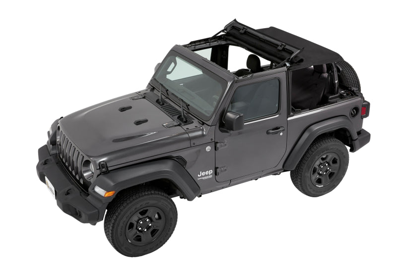 Bestop Trektop Premium Black Twill Soft Top (F&R): Jeep Wrangler JL 2018-2025 2.0L / 3.6L