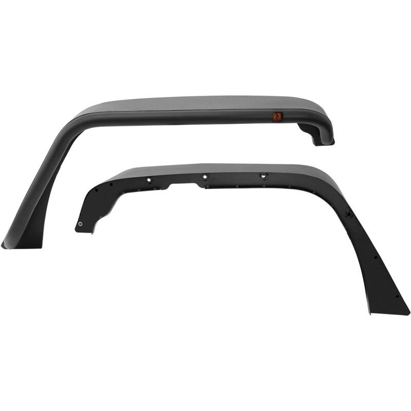 Westin Textured Black Tube Fenders (FRONT): Jeep Wrangler (07-17) / Wrangler JK (18)