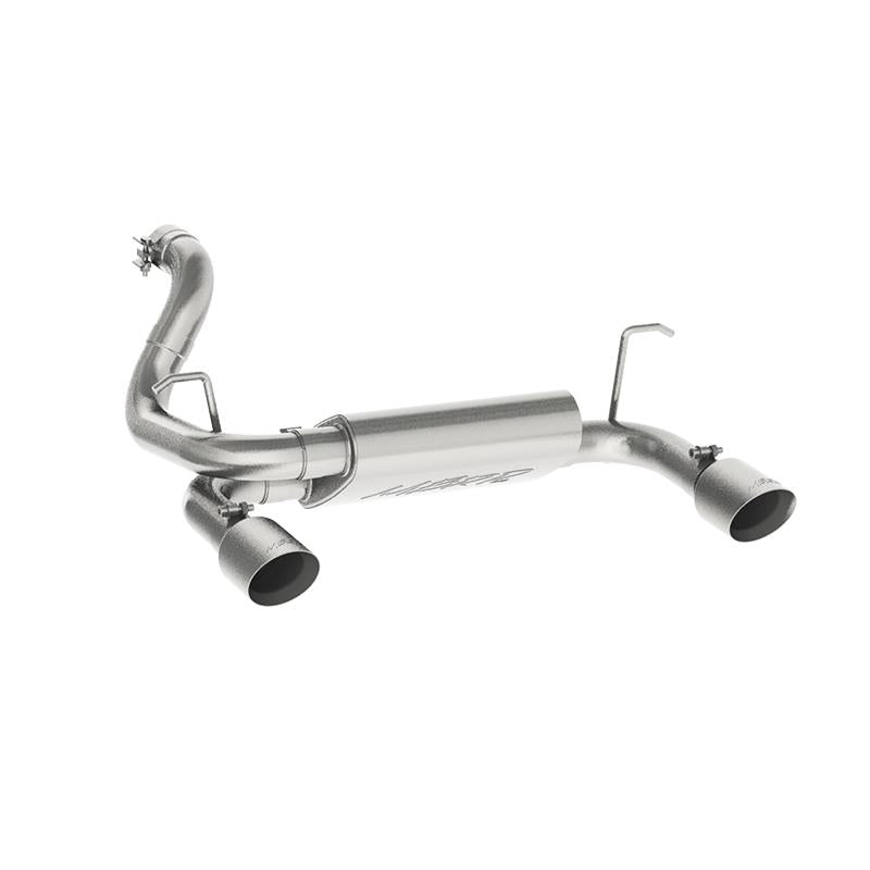 MBRP XP Series Dual Rear Exit 2.5" Axle-Back Exhaust (REAR): Jeep Wrangler JL 2018-2024 3.6L