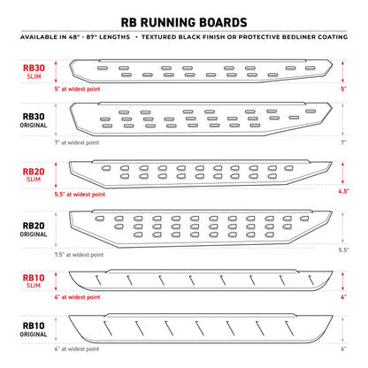 Go Rhino Heavy Duty RB20 Running Boards | Ford Bronco (21-26) (69400057PC)