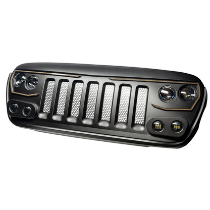 Oracle Lighting Vector Series Full LED Grille: Jeep Wrangler (18-23) / Gladiator (20-23)