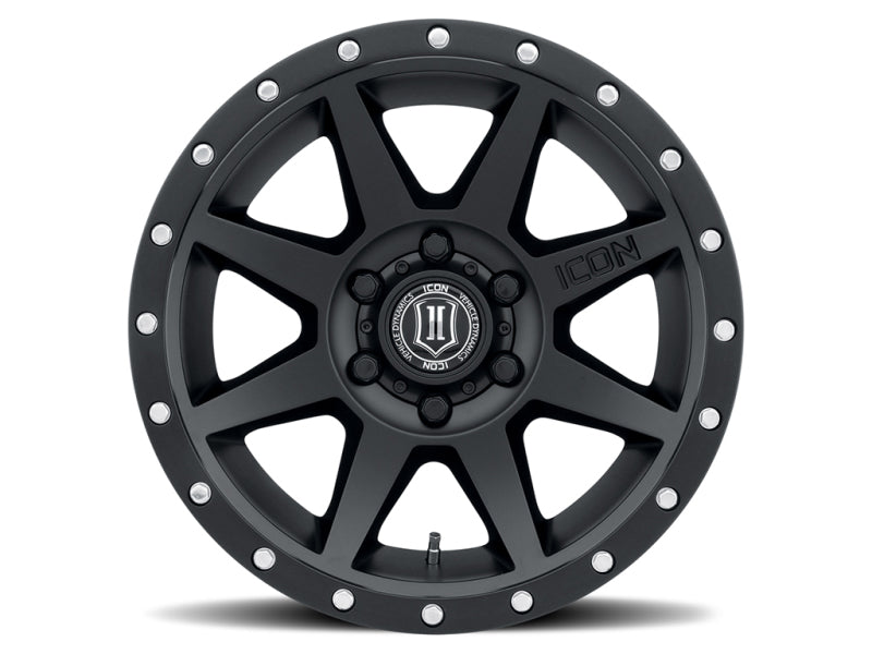 ICON Rebound 18x9 6x5.5 25mm Offset Satin Black Wheel | Ford Ranger / Bronco (19-26) (1818909060SB)