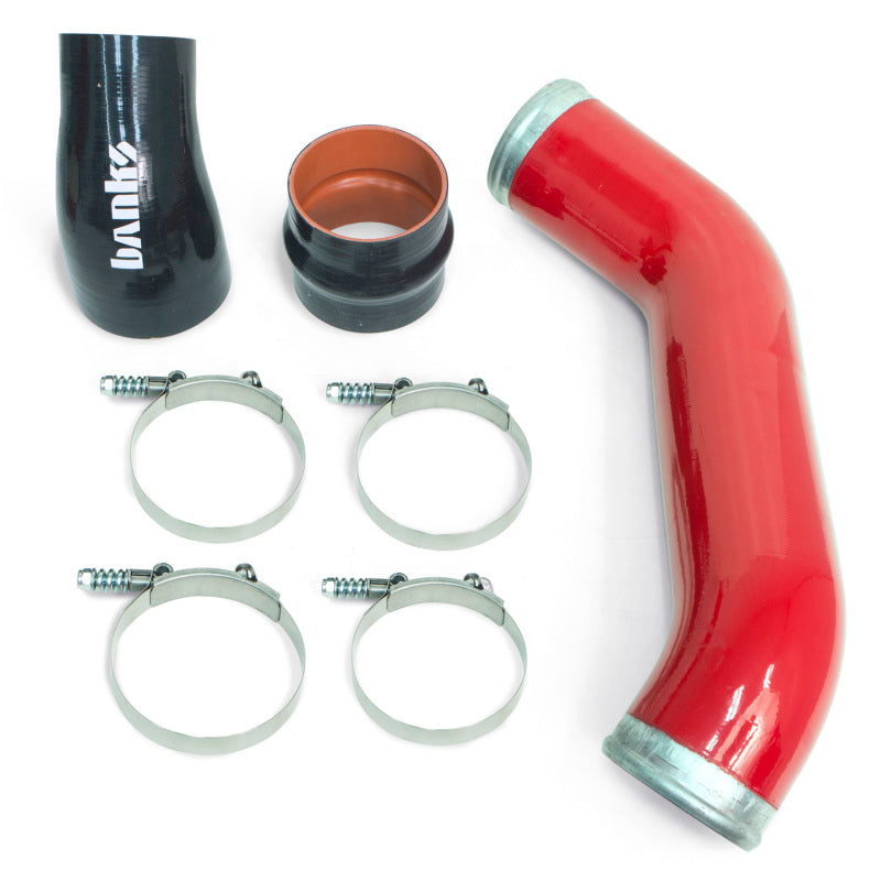 Banks Power Boost Tube Upgrade Kit 3.5in Red Left Cold Side (FRONT): 13-18 RAM 2500/3500 6.7L Cummins