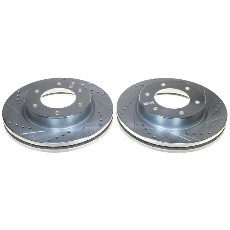 Power Stop 19-22 Ford Ranger & 21-26 Ford Bronco Drilled & Slotted Rotors | Ford Ranger / Bronco (AR85198XPR)