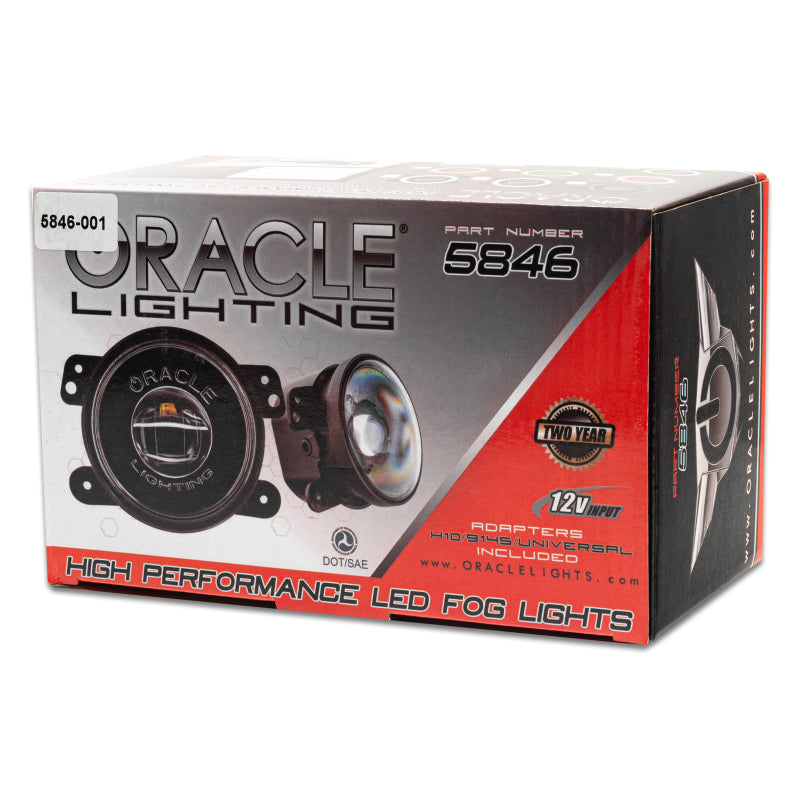 ORACLE Lighting Hi-Perf LED Fog Lights (FRONT): Jeep Wrangler / Gladiator (07-26) - Black
