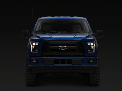 Raxiom 15-20 Ford F-150 G3 Projector Headlights w/ LED | Black (T542837)