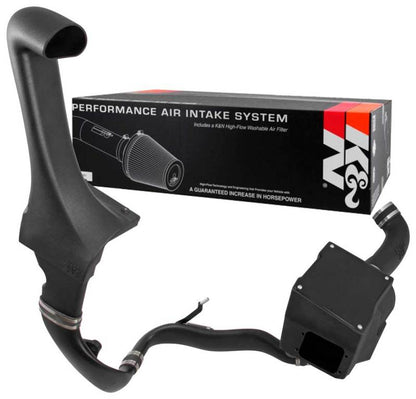 K&N 57 Series Cold Air Intake w/ Snorkel: Jeep Wrangler 3.6L V6 2012-2018