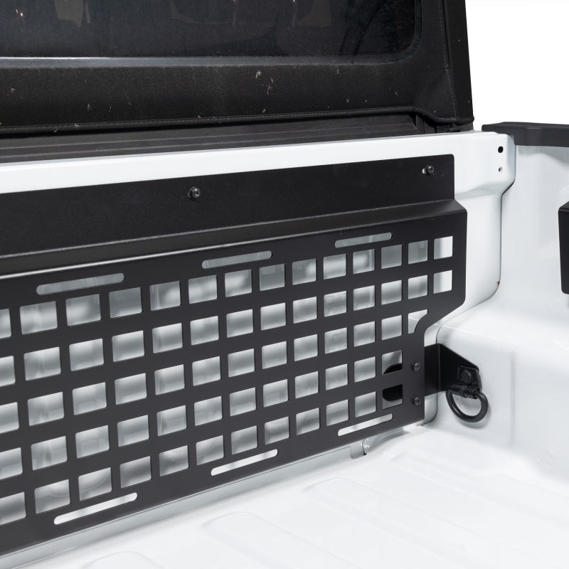 Putco Molle Front Bulkhead Panel Truck Bed Organizer: Jeep Gladiator 5ft Bed (18-26)