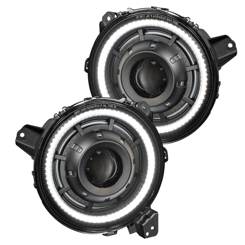 ORACLE Lighting Bi-LED Projector Headlights w/ BC1 Controller: Jeep Gladiator / Wrangler JL (18-24)