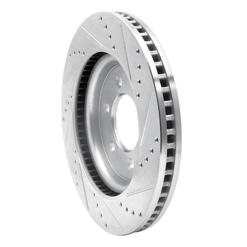 R1 21-25 Ford F-150 4WD Front Left Drilled & Slotted Silver Brake Rotor | Ford F-150 (21-25) (631-54287L)