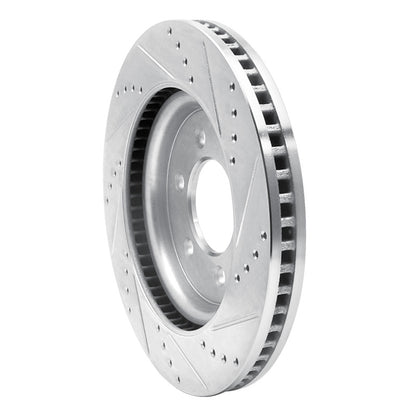 R1 21-25 Ford F-150 4WD Front Left Drilled & Slotted Silver Brake Rotor | Ford F-150 (21-25) (631-54287L)
