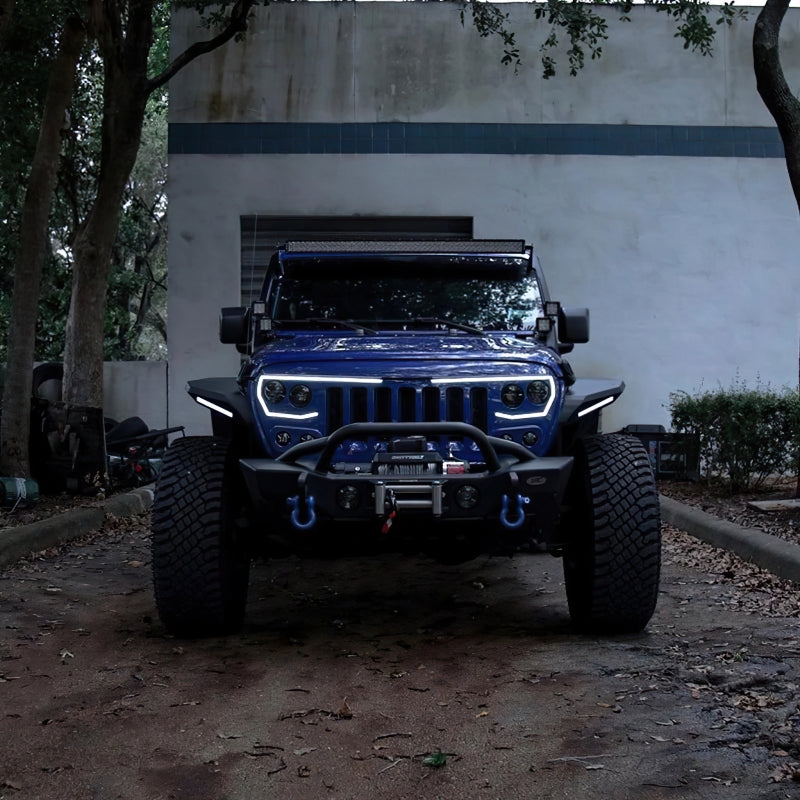 Oracle Lighting Vector Series Full LED Grille: Jeep Wrangler (18-23) / Gladiator (20-23)