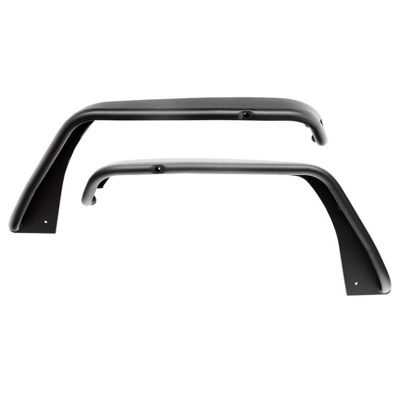Westin Textured Black Tube Fenders (FRONT): Jeep Wrangler (18-24) / Gladiator (20-24)