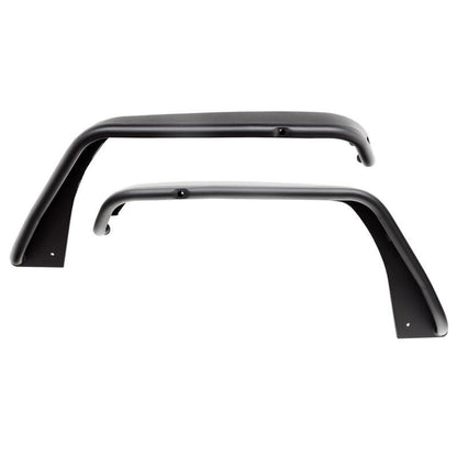 Westin Textured Black Tube Fenders (FRONT): Jeep Wrangler (18-24) / Gladiator (20-24)