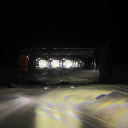 AlphaRex NOVA LED Projector Headlights (Alpha-Black): Dodge Ram 1500 (02-05) & 2500/3500 (03-05)