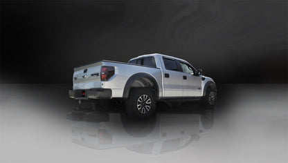 CORSA 6.2L V8 Black Sport Cat-Back Exhaust | Ford F-150 Raptor (10-14) (14387BLK)