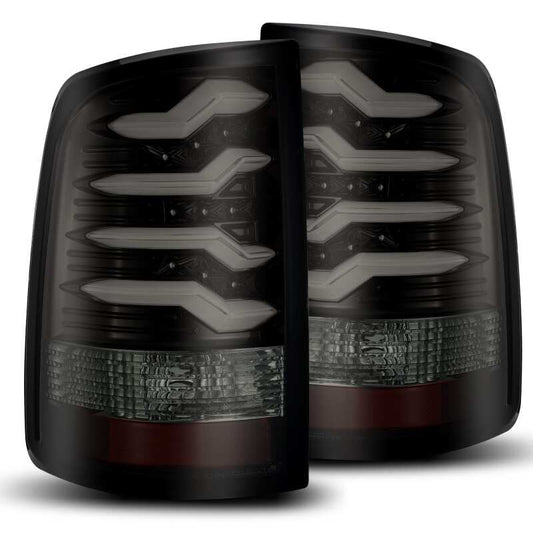 AlphaRex PRO LED Tail Lights (Jet Black): Dodge Ram 2009 - 2018