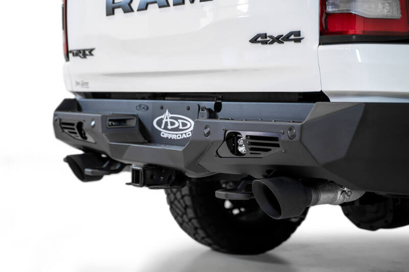 Addictive Desert Designs Bomber Rear Bumper (REAR): Ram 1500 TRX (19-24) - Hammer Black