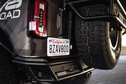 DV8 Offroad Rear License Plate Relocation Bracket | Ford Bronco (21-26) (LPBR-03)