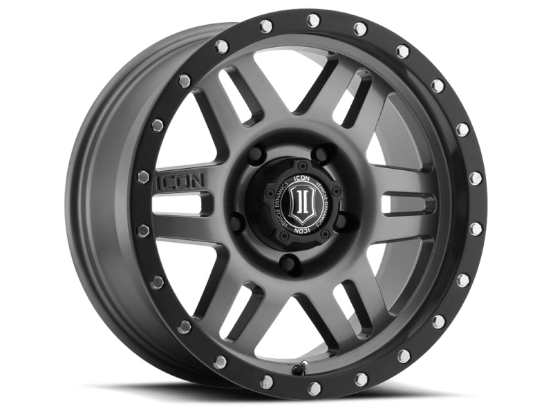 ICON Six Speed 17x8.5 6x5.5 0mm Offset Wheel | Ford Bronco (21-26) Gun Metal 1417858347GM
