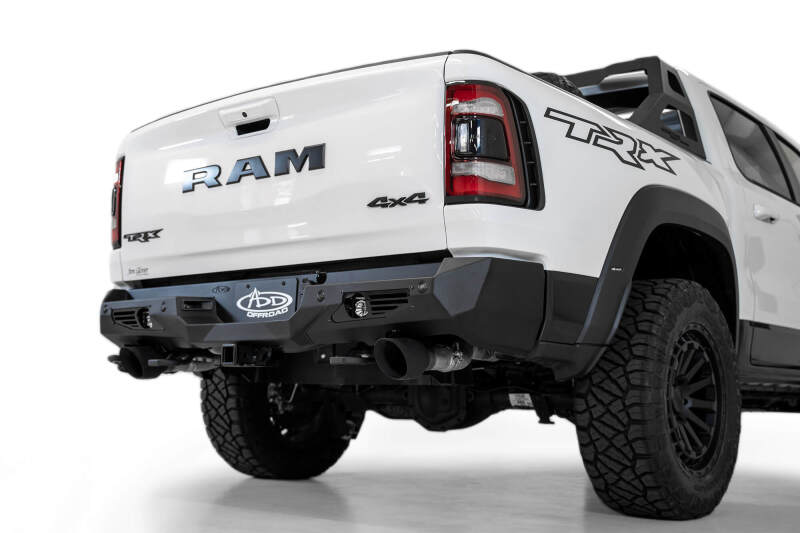 Addictive Desert Designs Bomber Rear Bumper (REAR): Ram 1500 TRX (19-24) - Hammer Black