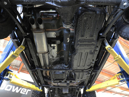 AFE ROCK BASHER Cat-Back Exhaust System: Jeep Wrangler Rubicon 6.4L 392 2021 - 2025
