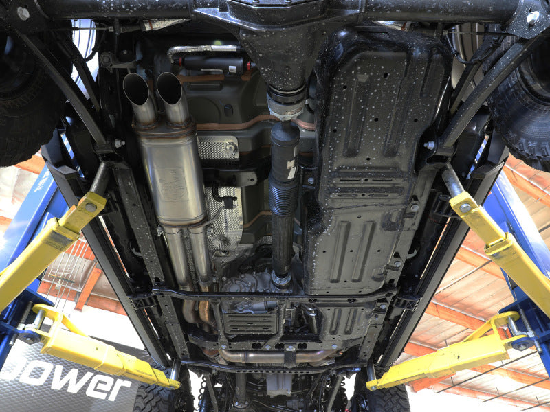 AFE ROCK BASHER Cat-Back Exhaust System: Jeep Wrangler Rubicon 6.4L 392 2021 - 2025