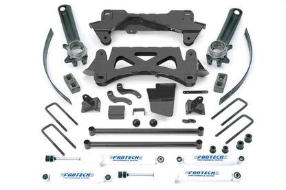 Fabtech 6in Perf Suspension w/ Shocks & D&S Knuckles | Tacoma 95.5-04 6 Cyl 6 Lug (K7002)