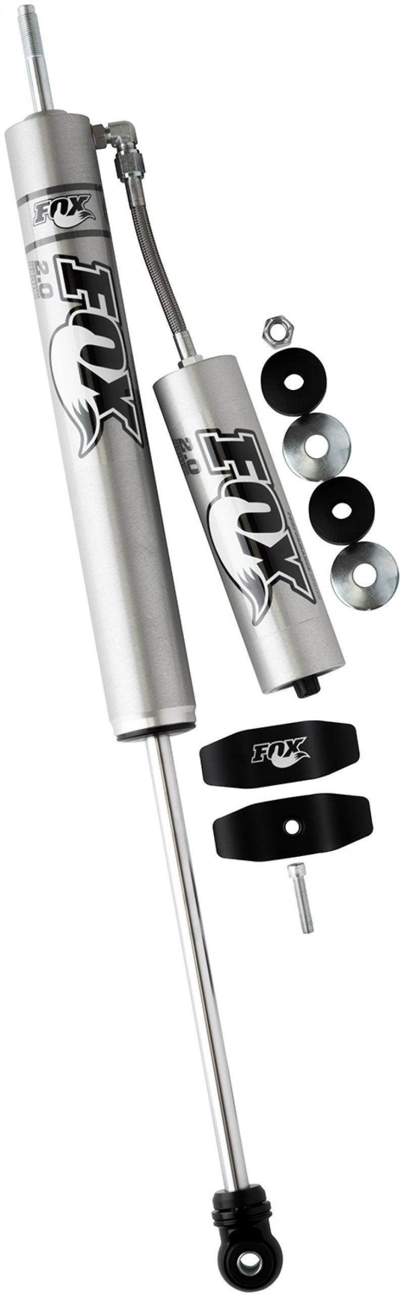 FOX Performance Series 2.0 Smooth Body Reservoir Front Shock (FRONT): Jeep Wrangler JK 2007-2018 4-6" Lift