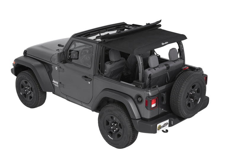 Bestop Trektop Premium Black Twill Soft Top (F&R): Jeep Wrangler JL 2018-2025 2.0L / 3.6L