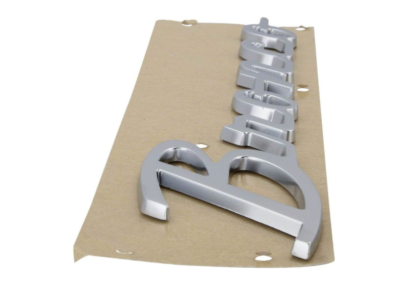 Ford Racing Silver Bronco Script Fender Badge | Ford Bronco (21-26) (M-1447-BSS)