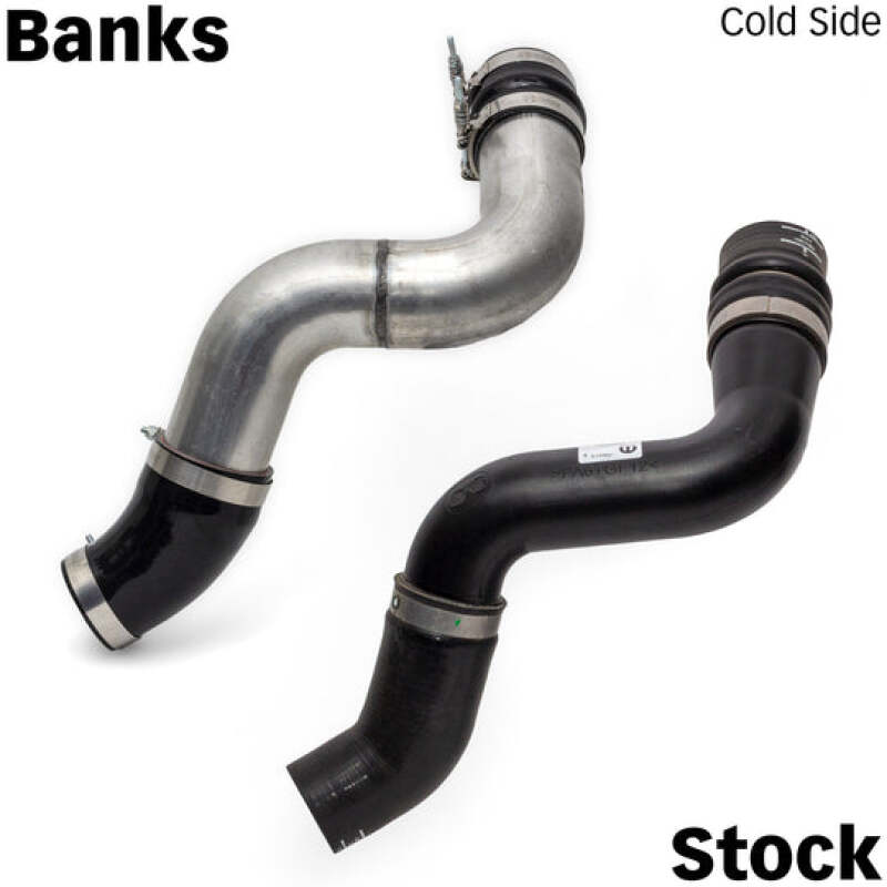 Banks Power Boost Tube Upgrade Kit Raw (F&R): Fits RAM 2500/3500 2019-2026 6.7L Cummins