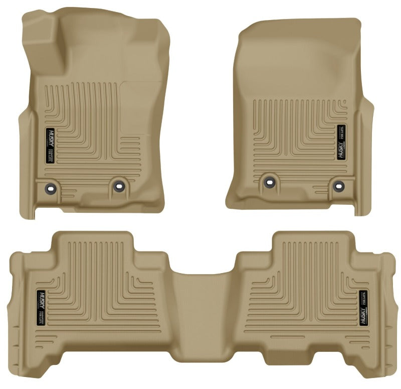 Husky Liners Weatherbeater Tan Front & 2nd Seat Floor Liners | Toyota 4Runner 2013 (99573)