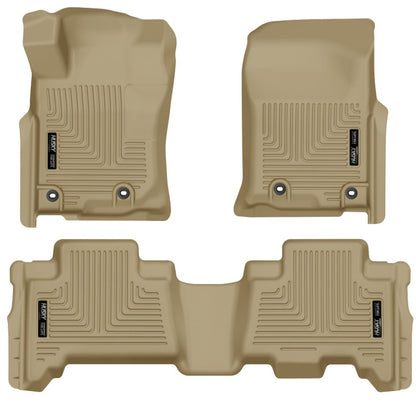Husky Liners Weatherbeater Tan Front & 2nd Seat Floor Liners | Toyota 4Runner 2013 (99573)