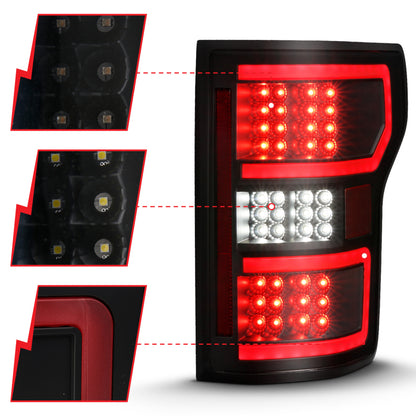 ANZO LED Tail Light Assembly w/Sequential | Ford F-150 (18-19) (311314)