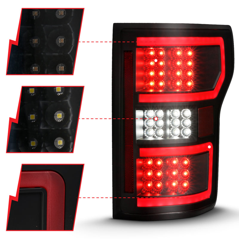 ANZO LED Tail Light Assembly w/Sequential | Ford F-150 (18-19) (311314)